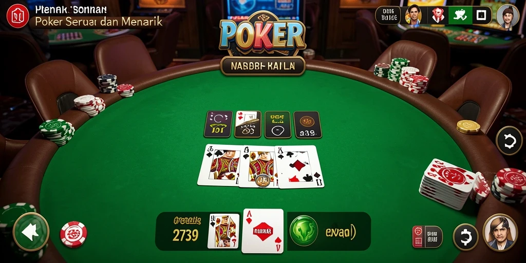 Gameplay seru dalam permainan Poker 2739 yang menggiurkan.