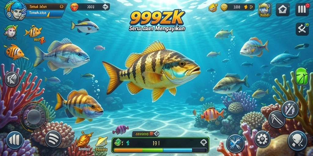 Gameplay seru Tembak Ikan di 999ZK yang penuh tantangan.