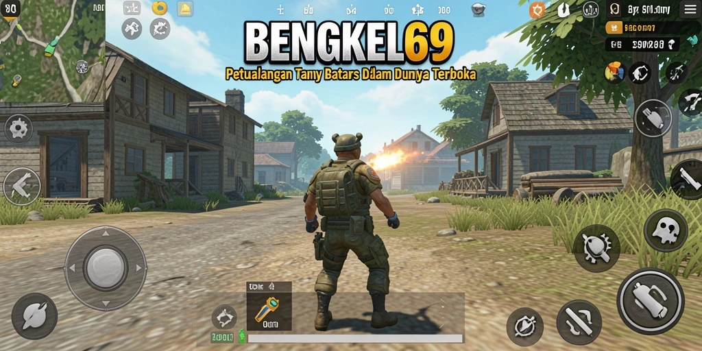 Tampilan gameplay yang menakjubkan di dunia Open World BENGKEL69.