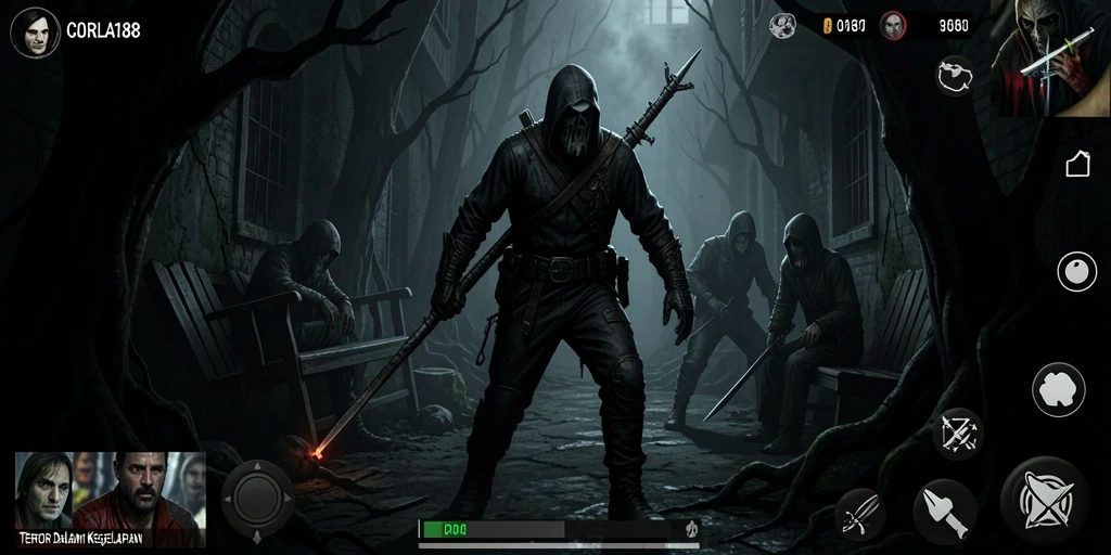 Gameplay menakutkan CORLA188 dengan suasana kegelapan yang mencekam.
