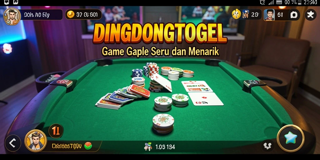 Screenshot DINGDONGTOGEL menampilkan gameplay Gaple yang menarik.