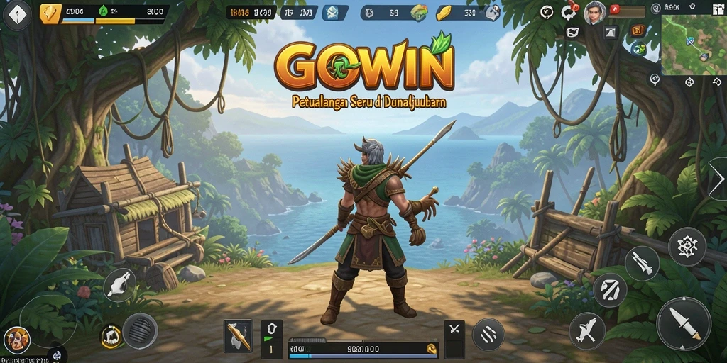Tampilan menarik dari gameplay GOWIN yang seru dan memukau.
