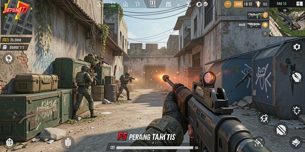 Gameplay intens dan mendebarkan di JEPANG77.