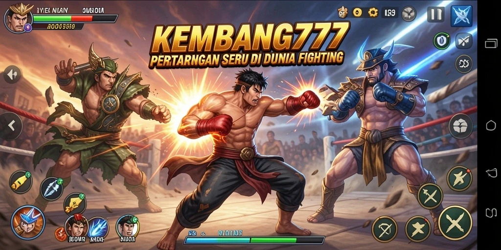 Gameplay KEMBANG777 dengan aksi pertarungan yang intens.