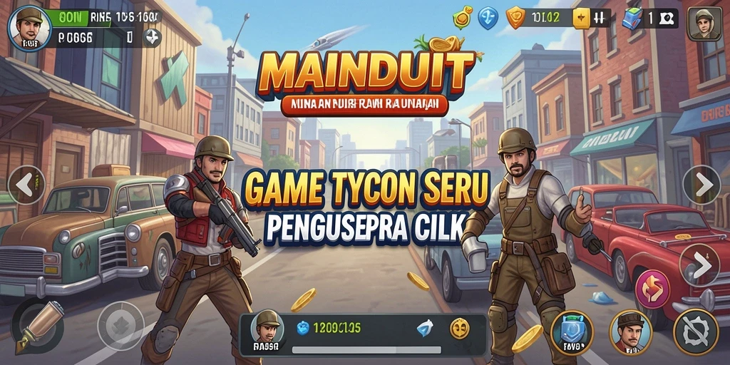 Gameplay menarik dari MAINDUIT yang menampilkan aktivitas tycoon.