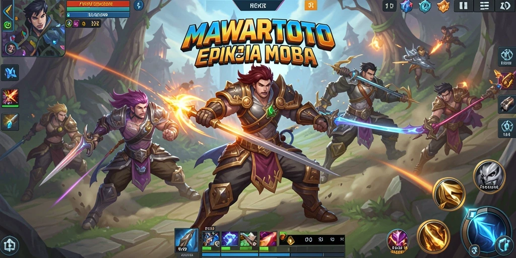 Screenshot gameplay utama dari MAWARTOTO yang menampilkan aksi seru.
