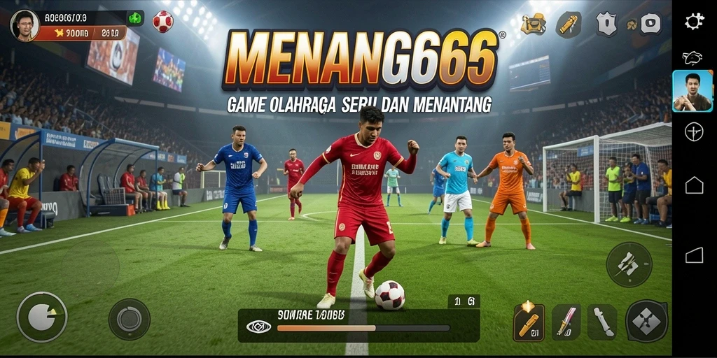 Screenshot MENANG666 menampilkan aksi seru di lapangan olahraga.