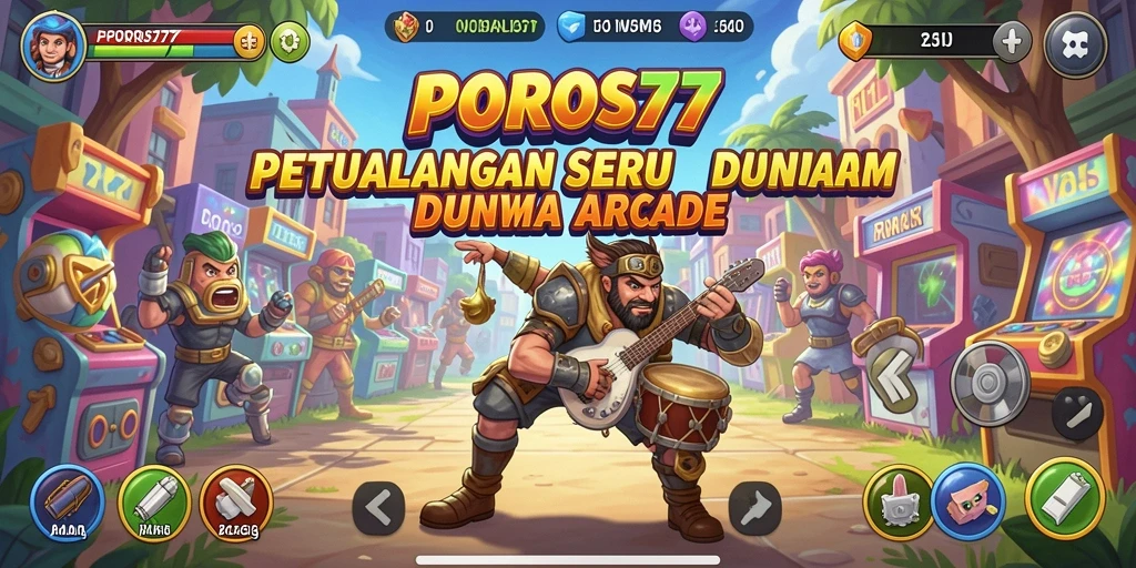 Screenshot gameplay POROS77 menampilkan momen seru dalam permainan Arcade.