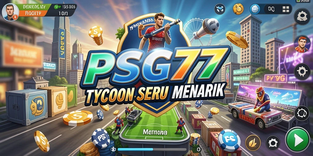 Tampilan menarik dari gameplay Tycoon PSG77 yang mengasyikkan.