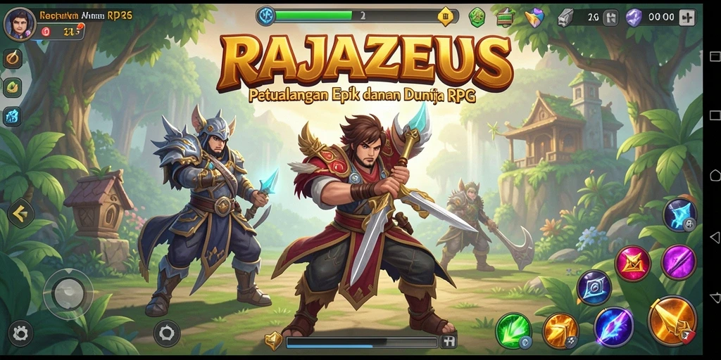 Tampilan seru saat bertarung di dunia RAJAZEUS.