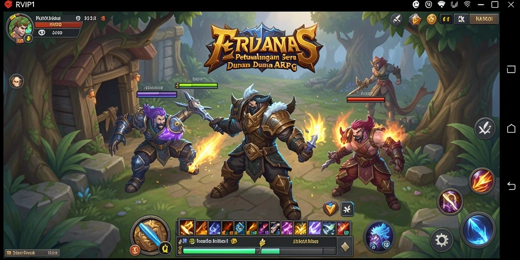 Screenshot gameplay menunjukkan aksi mendebarkan di dunia ARPG.