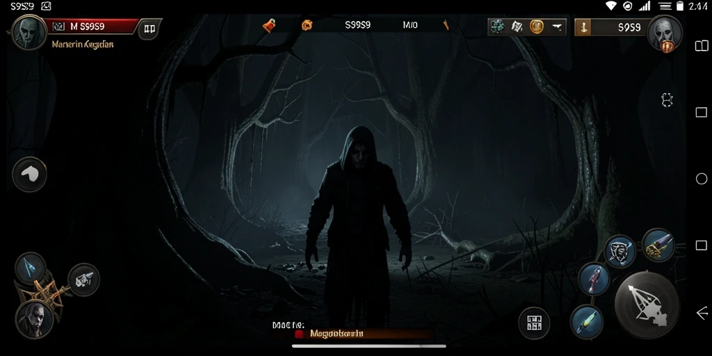 Screenshot S9S9 menampilkan suasana mencekam dalam gameplay.