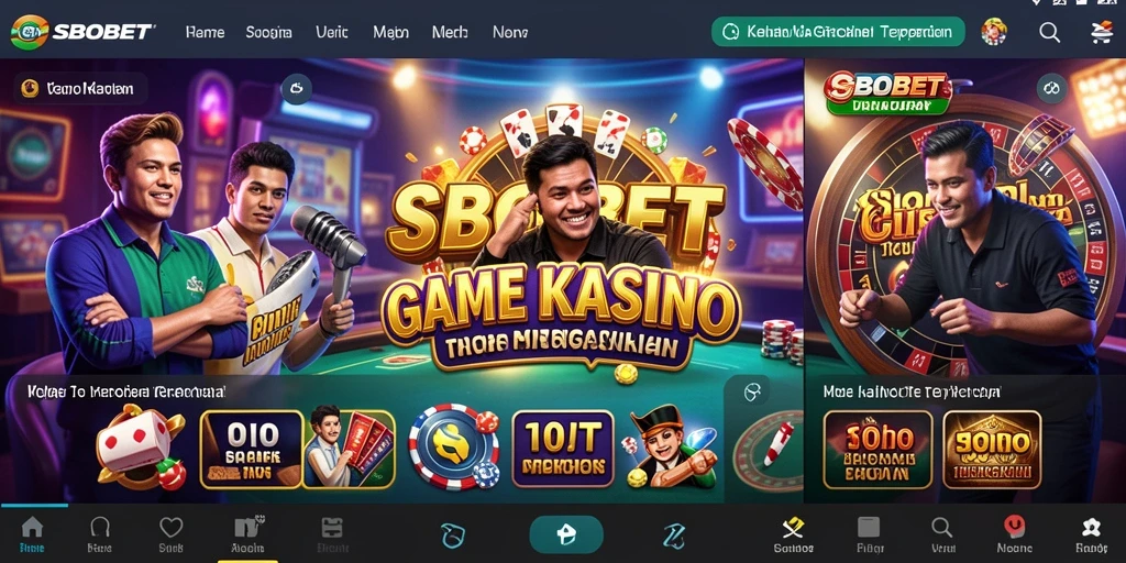 Tampilan menarik dari permainan kasino dalam SBOBET yang memikat pemain.