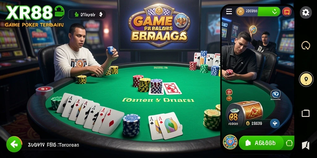 Screenshot XR88 menampilkan gameplay Poker yang menarik dan interaktif.